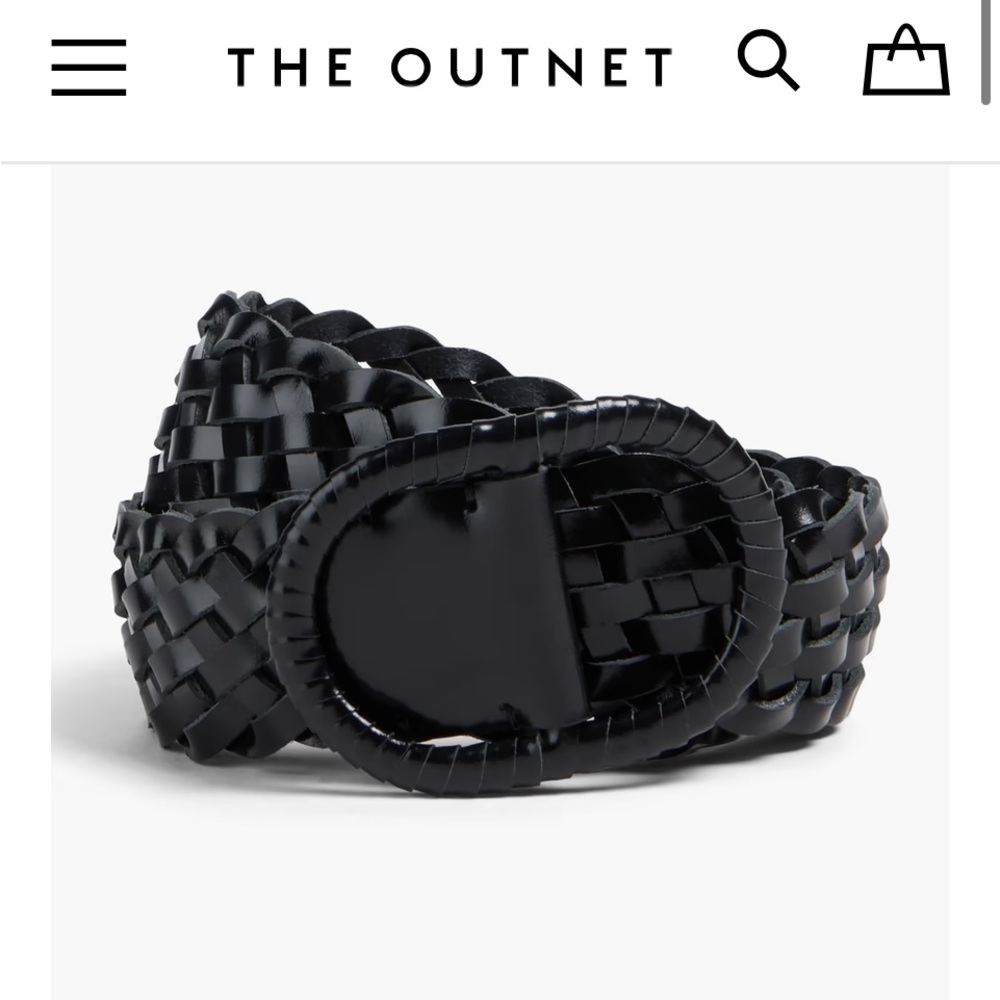 Black Toteme Woven Belt